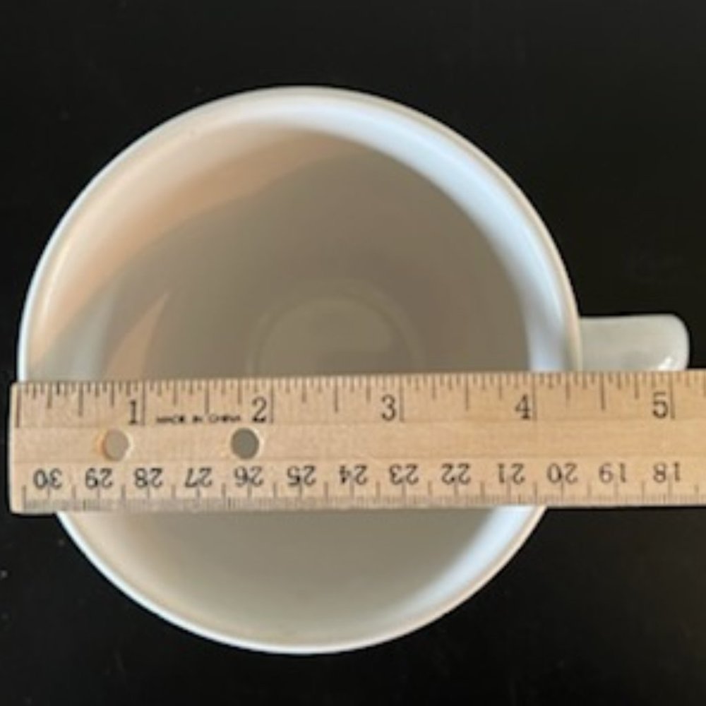 Shonfeld’s Wide Top Tea  Cup Mug w/ Word “Tea” in Stylized Font - Picture 5 of 5